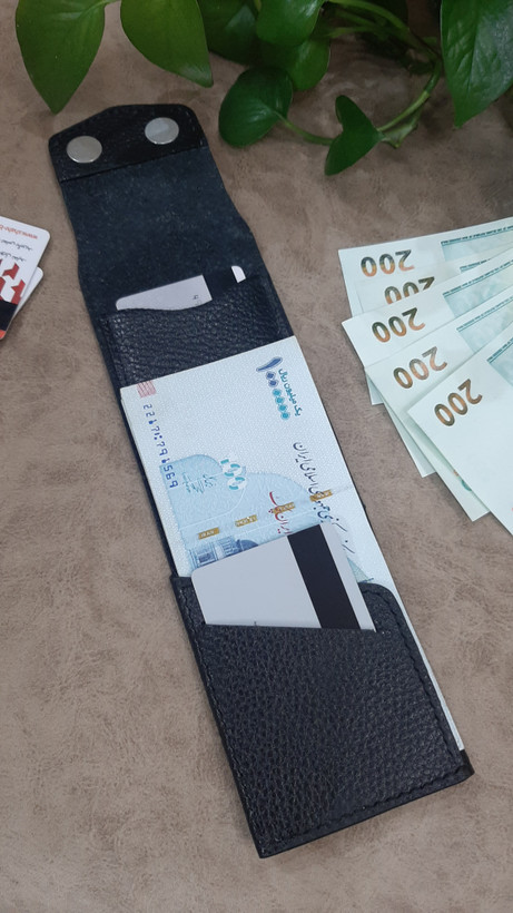 مینی کیف پول جیبی اسپرت چرم دست دوز