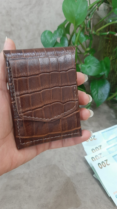 مینی کیف پول جیبی اسپرت چرم دست دوز